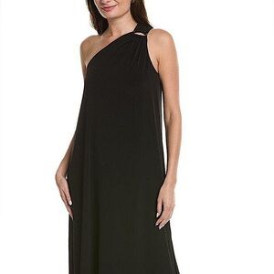 COPY - Tommy Bahama Carmela-Black One-Shoulder Slit dress